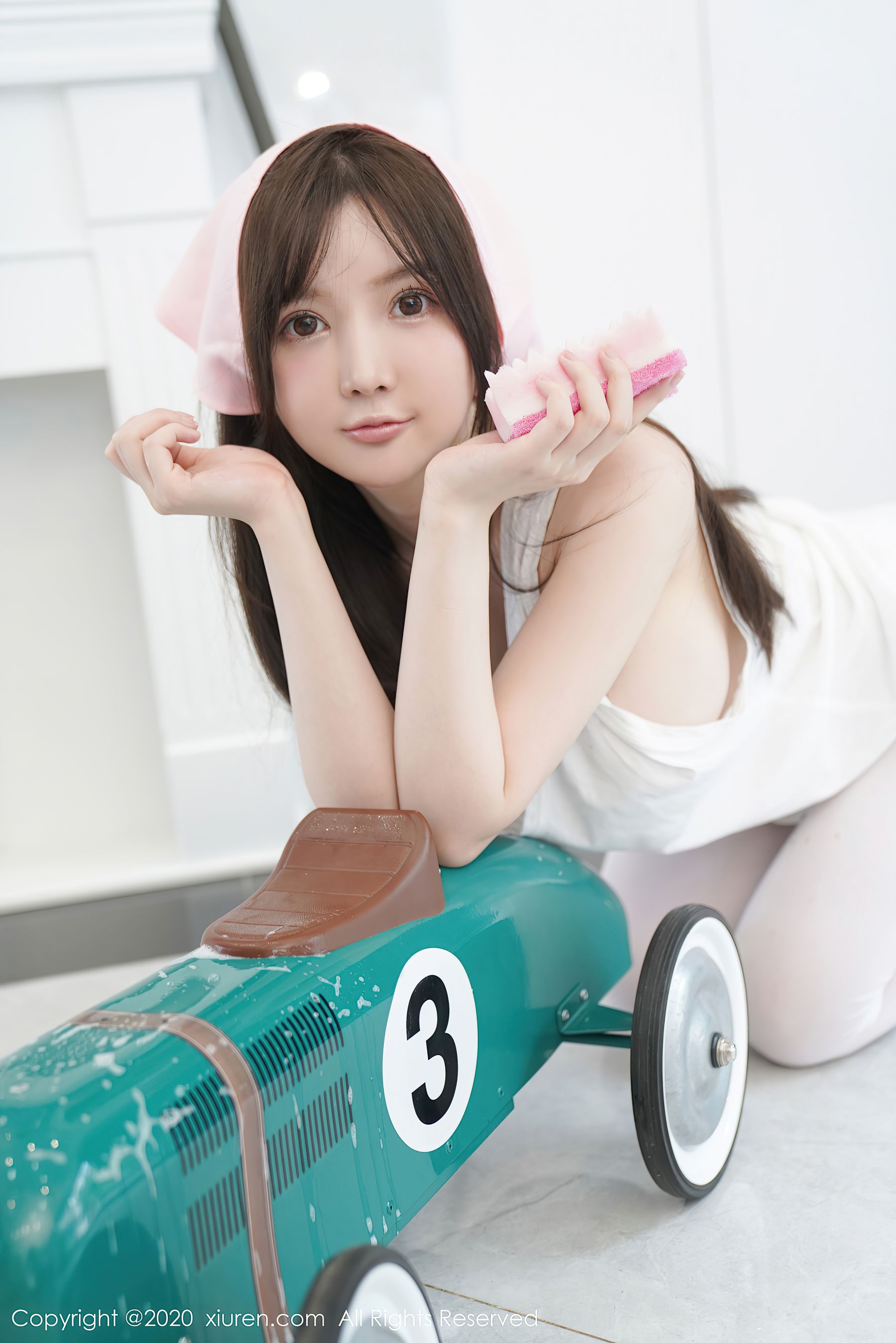 模特@糯美子Mini性感家政主题写真发布，家政女仆主题系列，拥有这样一样童颜巨乳的居家女友？怕是万千男士的梦想吧？ - Cos糖心-Cos糖心