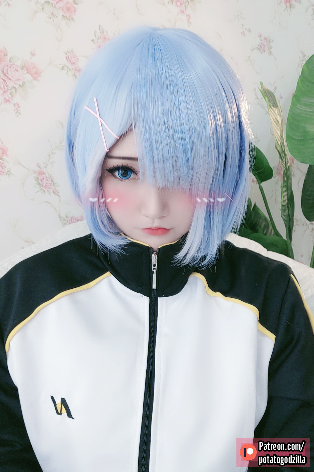 [网红COSER写真] 小姐姐Potato Godzilla - Rem In Subaru Jacket - Cos糖心-Cos糖心