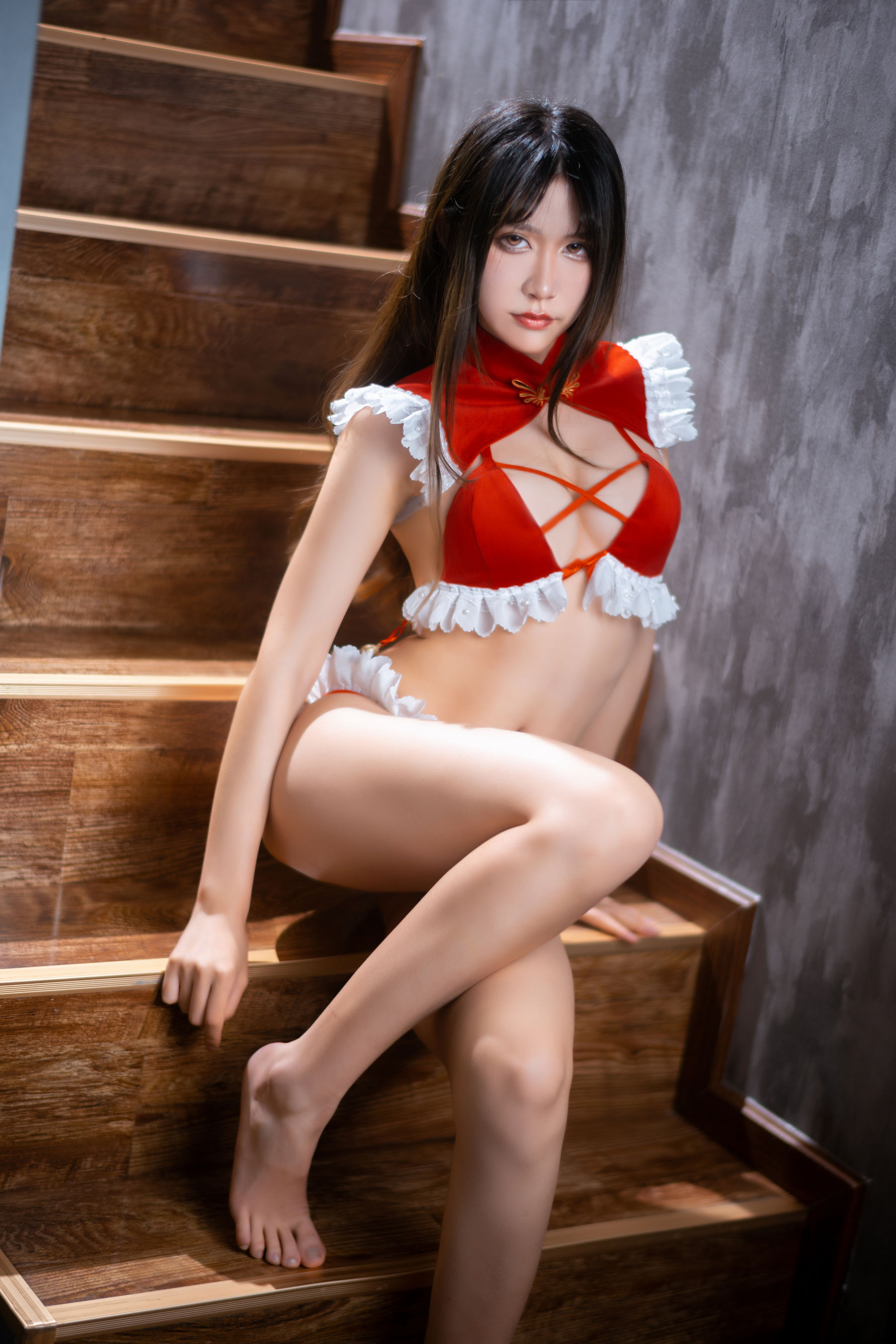 [网红COSER] 动漫博主阮邑_Fairy - 大象 红色 套图 - Cos糖心-Cos糖心