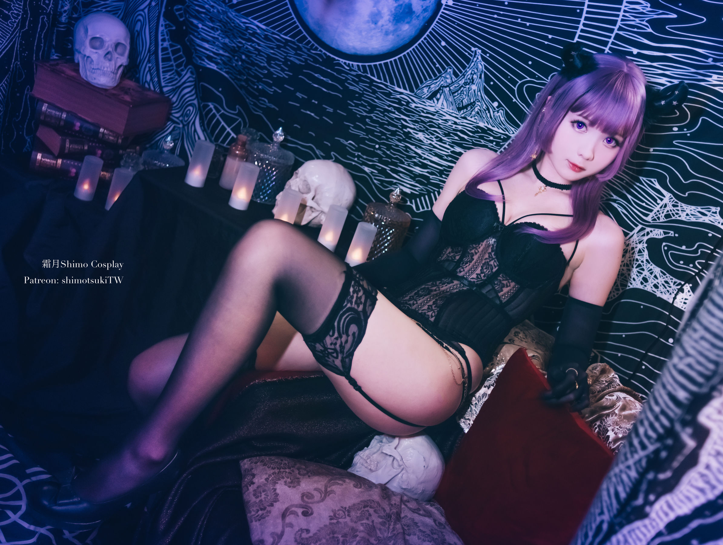 [网红COSER写真] 微博妹纸霜月shimo - 内衣 套图 - Cos糖心-Cos糖心