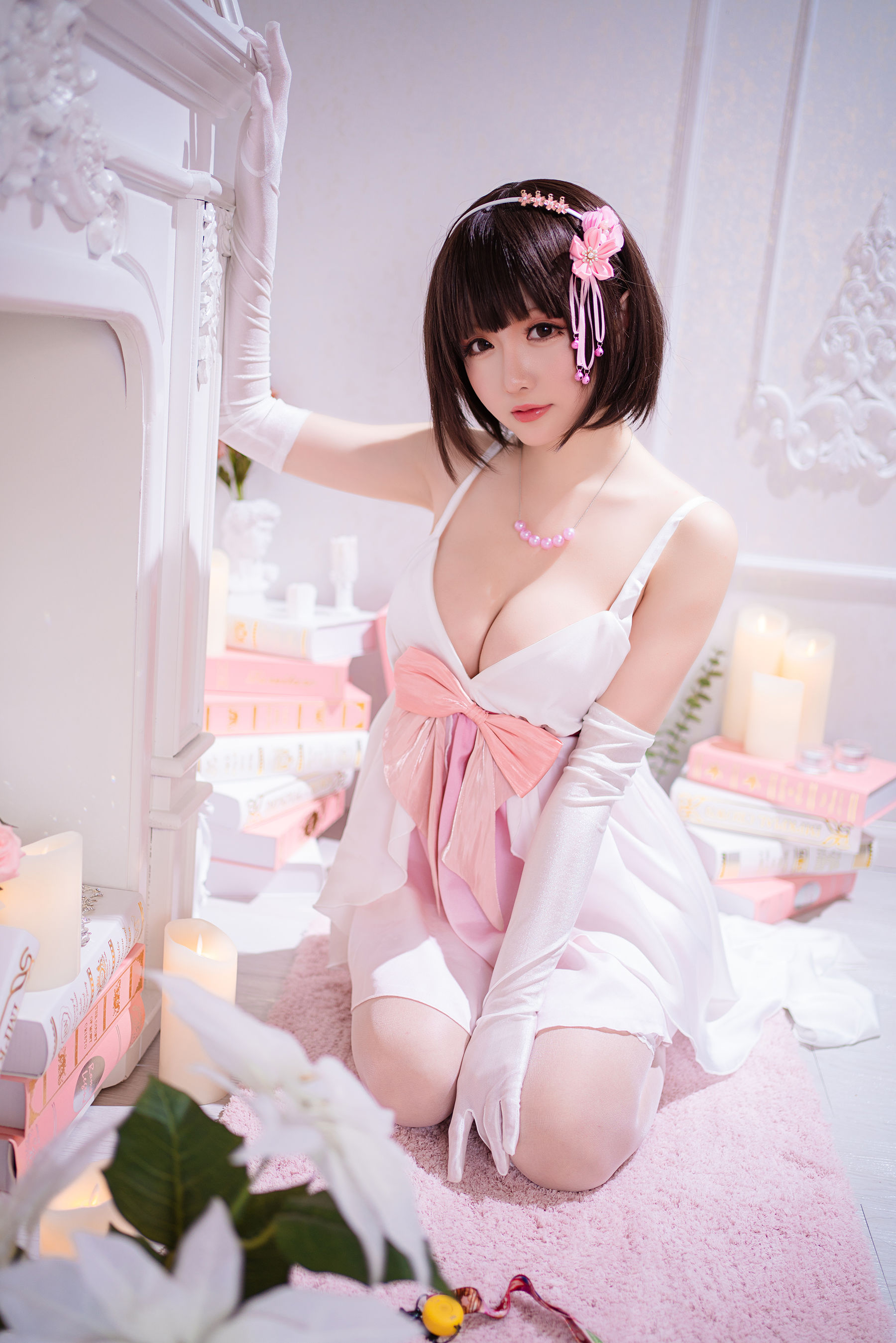 [COS福利] Coser小姐姐星之迟迟 - 加藤惠 特典礼服 - Cos糖心-Cos糖心